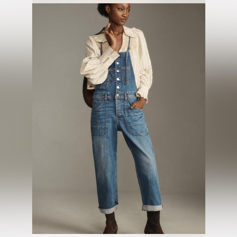 Anthropologie Pilcro Painters Denim Overalls